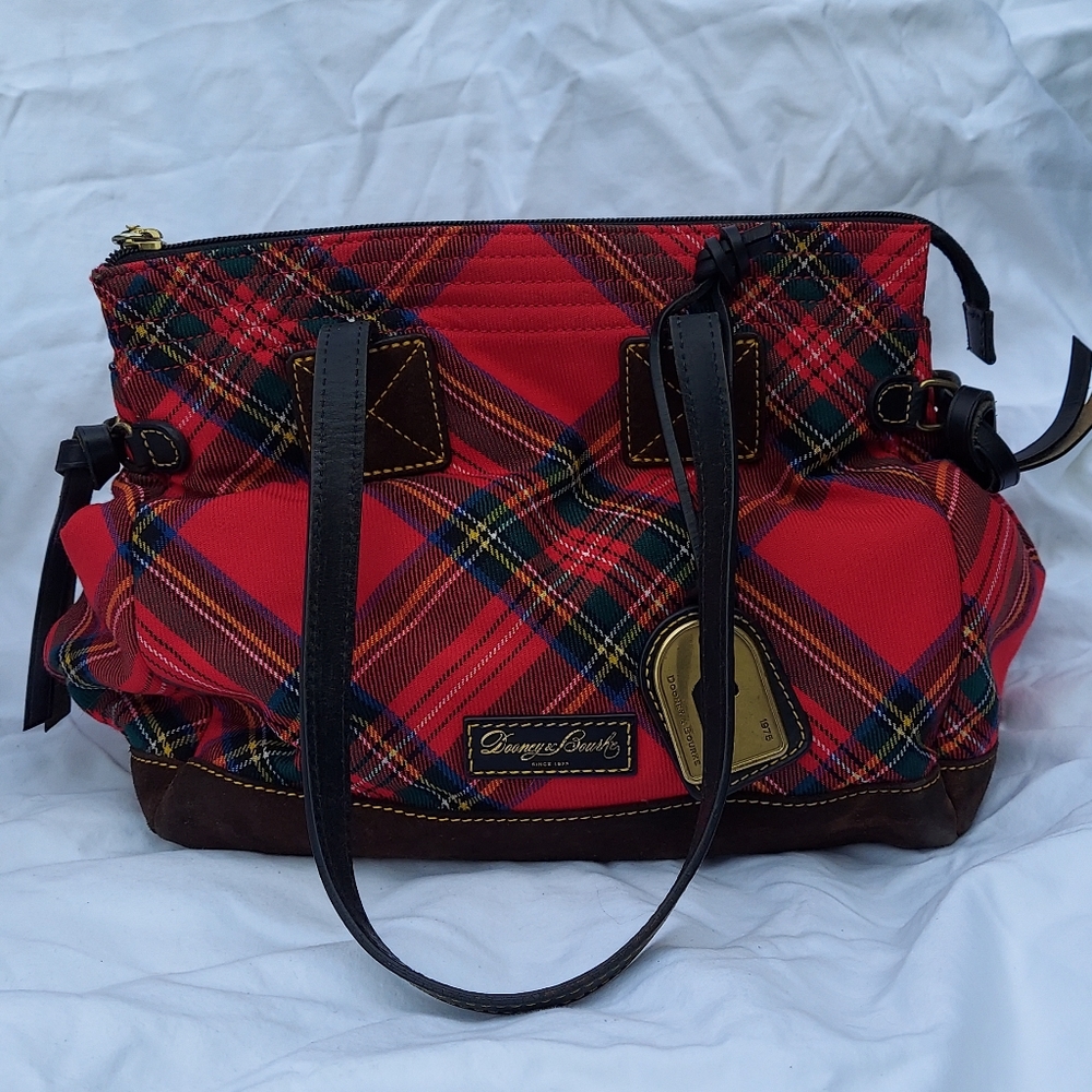 Dooney and Bourke Fabric Satchel Plaid